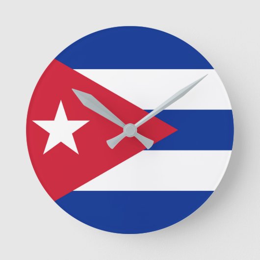 Horloge Ronde Drapeau de Cuba (Recto)