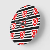 Horloge Ronde Drapeau de fierté de propriété (Angle)