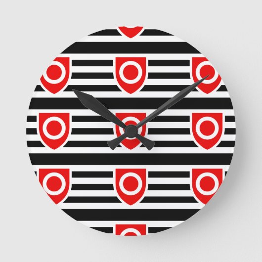 Horloge Ronde Drapeau de fierté de propriété (Recto)