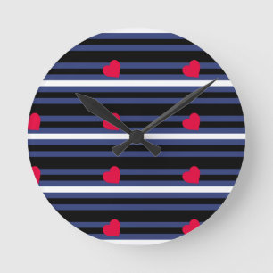 Horloge Ronde Drapeau de fierté en cuir