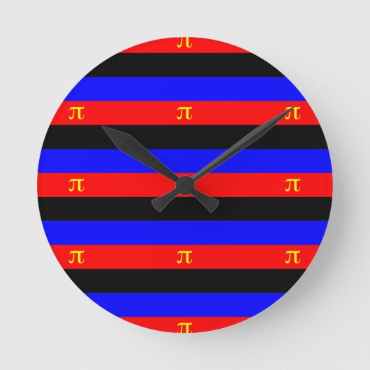 Horloge Ronde Drapeau de fierté polyamoureuse (Recto)