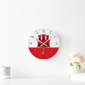 Horloge Ronde Drapeau de Gibraltar (Maison)