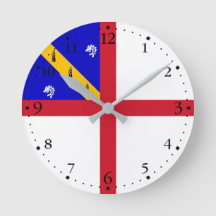Horloge Ronde Drapeau de Herm