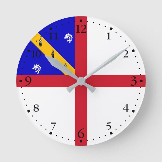 Horloge Ronde Drapeau de Herm (Recto)