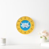 Horloge Ronde Drapeau de Kalmoukie (Maison)