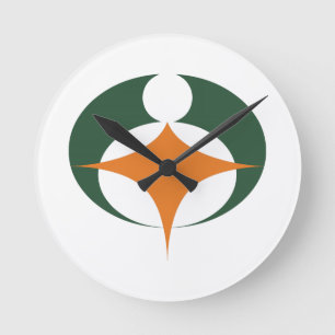 Horloge Ronde Drapeau de Koga, Shiga, Japon