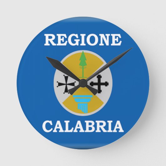 Horloge Ronde Drapeau de la Calabre (Italie) (Recto)
