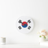 Horloge Ronde Drapeau de la Corée du Sud (Maison)