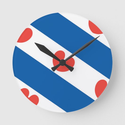 Horloge Ronde Drapeau de la Frise (Recto)
