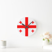 Horloge Ronde Drapeau de la Géorgie (Maison)
