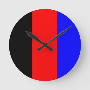 Horloge Ronde Drapeau de la polyamorie -.png