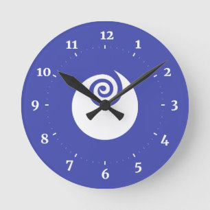 Horloge Ronde Drapeau de la préfecture d'Ibaraki, Japon