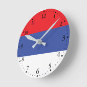 Horloge Ronde Drapeau de la Republika Srpska (Angle)