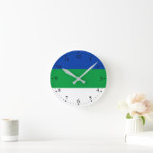 Horloge Ronde Drapeau de la République de Komi (Maison)