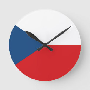 Horloge Ronde Drapeau de la République tchèque
