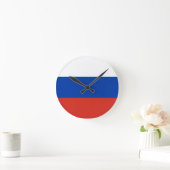 Horloge Ronde Drapeau de la Russie (Maison)