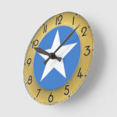 Horloge Ronde Drapeau de la Somalie (Angle)