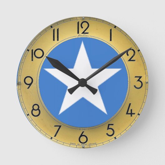 Horloge Ronde Drapeau de la Somalie (Recto)