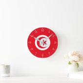 Horloge Ronde Drapeau de la Tunisie (Maison)