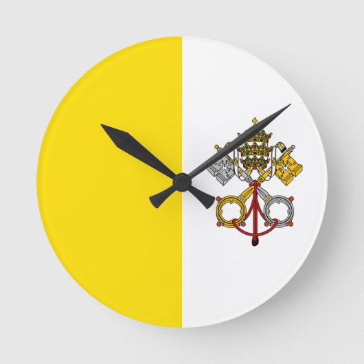 Horloge Ronde Drapeau de la ville du Vatican (Recto)