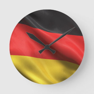 Horloge Ronde Drapeau de l'Allemagne