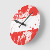 Horloge Ronde Drapeau de l'Autriche (Angle)