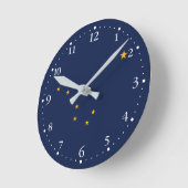 Horloge Ronde Drapeau de l'État d'Alaska (Angle)