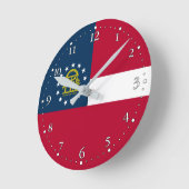 Horloge Ronde Drapeau de l'État de Géorgie (Angle)
