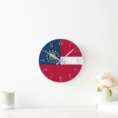 Horloge Ronde Drapeau de l'État de Géorgie (Maison)