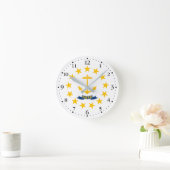 Horloge Ronde Drapeau de l'État de Rhode Island (Maison)