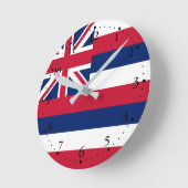Horloge Ronde Drapeau de l'État d'Hawaii (Angle)