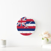 Horloge Ronde Drapeau de l'État d'Hawaii (Maison)