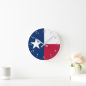 Horloge Ronde Drapeau de l'État du Texas (Maison)