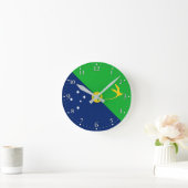 Horloge Ronde Drapeau de l'île Christmas (Maison)