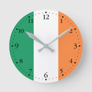 Horloge Ronde Drapeau de l'Irlande