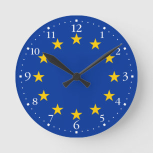 Horloge Ronde Drapeau de l'Union européenne
