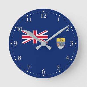 Horloge Ronde Drapeau de Sainte-Hélène