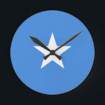 Horloge Ronde Drapeau de Somalie Wall Clock<br><div class="desc">Drapeau de Somalie Wall Clock</div>