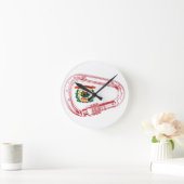 Horloge Ronde Drapeau de Virginie-Occidentale Escalade carabiner (Maison)