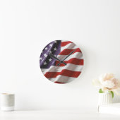 Horloge Ronde Drapeau des États-Unis (Maison)