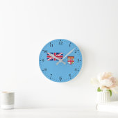 Horloge Ronde Drapeau des Fidji (Maison)