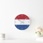 Horloge Ronde Drapeau des Pays-Bas (Maison)