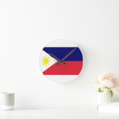 Horloge Ronde Drapeau des Philippines (Maison)