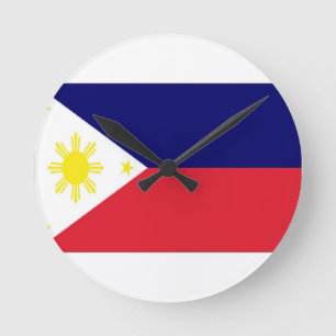 Horloge Ronde Drapeau des Philippines