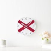 Horloge Ronde Drapeau d'État de l'Alabama (Maison)
