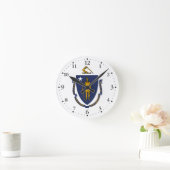 Horloge Ronde Drapeau d'État du Massachusetts (Maison)