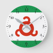 Horloge Ronde Drapeau d'Ingouchie (Recto)