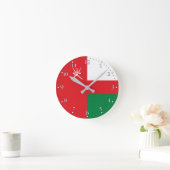 Horloge Ronde Drapeau d'Oman (Maison)