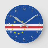 Horloge Ronde Drapeau du Cap-Vert (Recto)