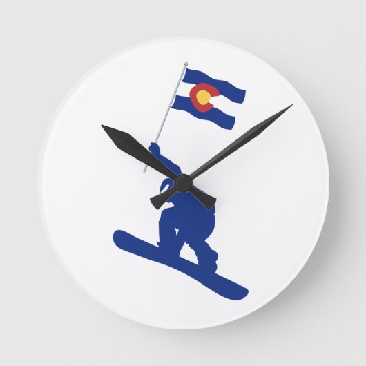 Horloge Ronde Drapeau du Colorado (Recto)